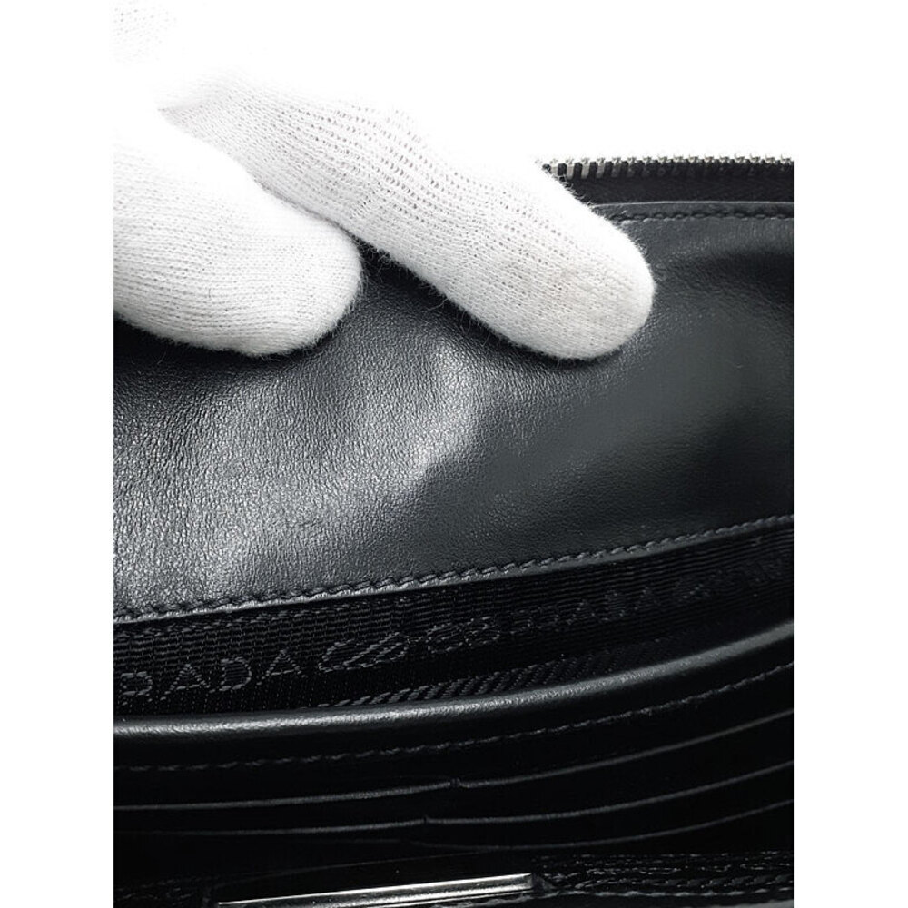 Prada Saffiano Leather Clutch Bag - Picture 6 of 9